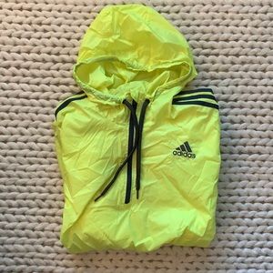Neon Green Adidas wind breaker